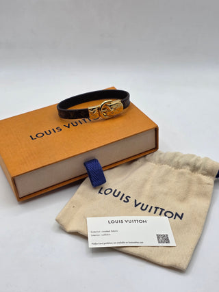 Louis Vuitton Brown Leather Fasten Your LV Bracelet