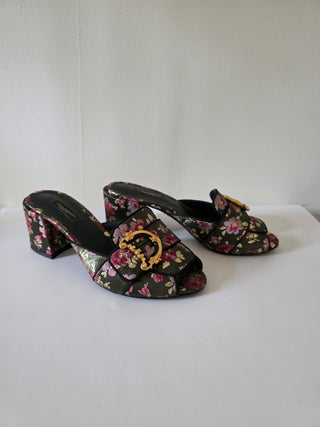 Dolce & Gabbana Floral Print Slides 37 sz