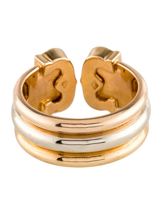 Cartier Vintage Diamond Double C de Cartier Band 6 sz