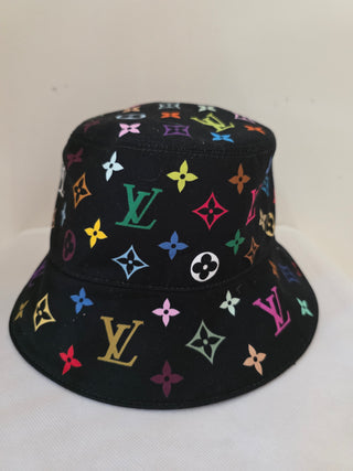 Louis Vuitton Takashi Murakami Monogram Multicolore Superflat Daily Bucket Hat S sz