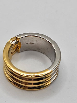 Fendi Gold-tone F is Fendi Two Tone Ring S sz