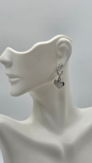 Louis Vuitton Silver-tone Enamel Set of 3 Sweet Monogram Drop Hoop Earrings