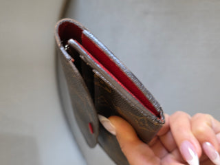 Louis Vuitton LV Monogram Pattern Coated Canvas Emilie Wallet