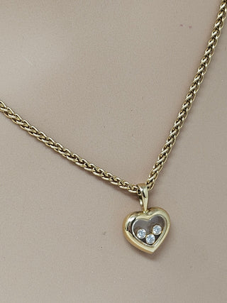 Chopard 18K Diamond Happy Heart Icon Pendant Necklace