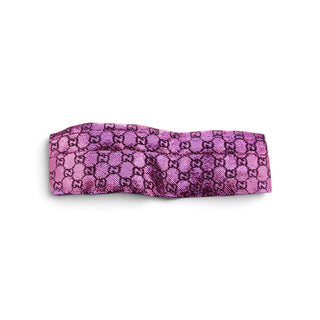 Gucci Purple GG Logo Mettalic headband M sz