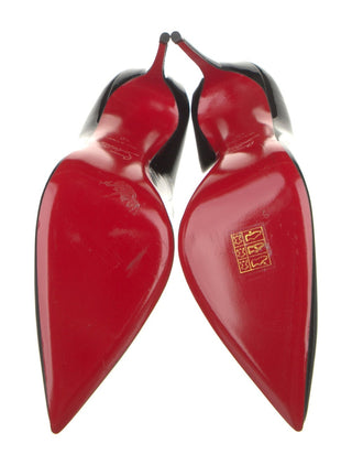 Christian Louboutin Black Patent Leather Pumps 40 sz