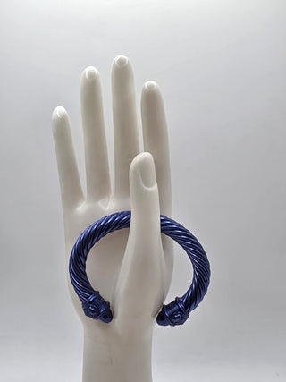 David Yurman Dark Blue Aluminum Renaissance Cuff