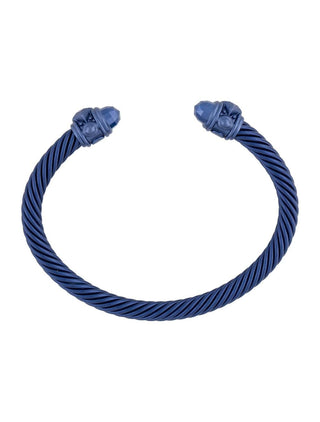 DAVID YURMAN Blue Aluminium Renaissance Classic Cable Bracelet