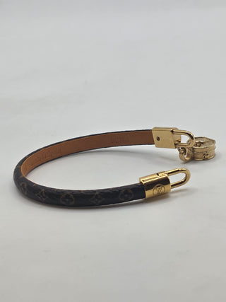 Louis Vuitton Brown LV Monogram LV Tribute Charm Bracelet 27 sz