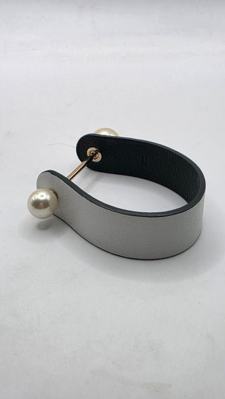 Christian Dior Multicolor Faux Pearl Leather Perle Bracelet