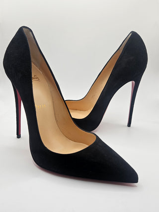 Christian Louboutin Black Suede So Kate Stiletto Pumps 40 sz