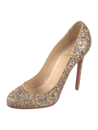 Christian Louboutin Glitter Glitter Accents Pumps 39.5 sz
