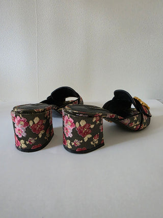 Dolce & Gabbana Floral Print Slides 37 sz