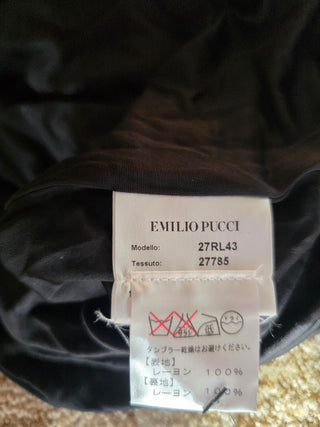Emilio Pucci Blue Multicolor Signature Print Summer Dress 4 US sz