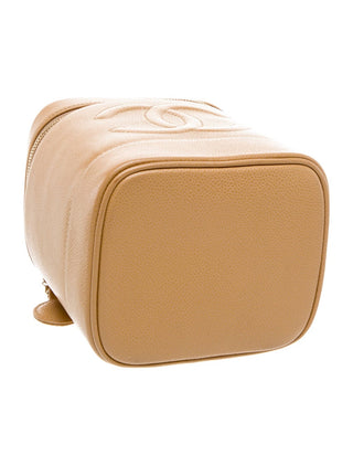 Chanel Beige Interlocking CC Timeless Vanity Case 2015