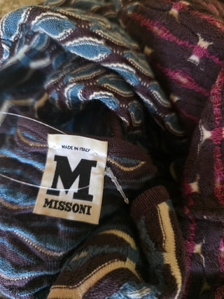 Missoni Black multicolor striped sleeveless summer dress 6 US sz