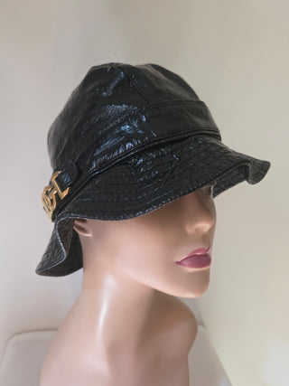 Dolce & Gabbana Black Logo Embellished Bucket Hat M sz