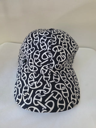 Hermès Blue Multicolor Logo Ilona Naoussa Cap L sz