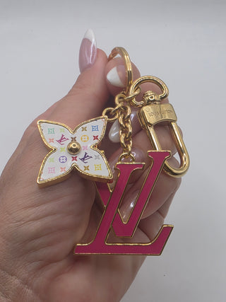 Louis Vuitton LV x TM LV Iconic Monogram Multicolor Key Holder and Bag Charm