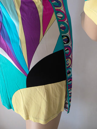 Emilio Pucci Multicolor long-sleeved Signature Print blouse S 38 4 sz