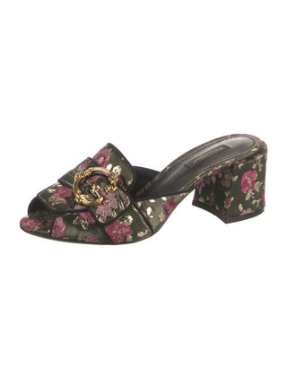 Dolce & Gabbana Floral Print Slides 37 sz