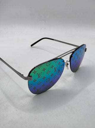 Louis Vuitton Clockwise LV Monogram Aviator Sunglasses