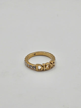 Christian Dior Gold-tone Dio(r)evolution Ring 6 sz