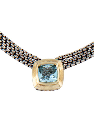 David Yurman Sterling Silver Topaz Albion Multi-Strand Pendant Necklace