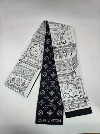 Louis Vuitton Black White My LV Luggage Bandeau