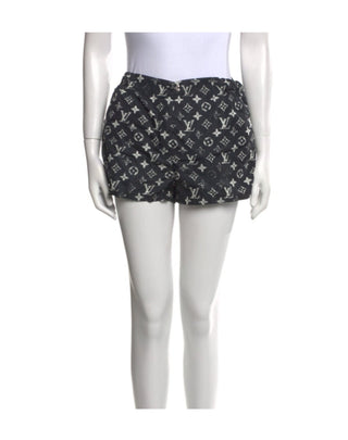 Louis Vuitton Black multicolor LV Monogram shorts S sz