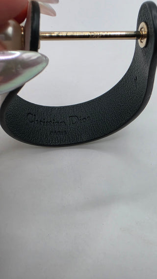 Christian Dior Multicolor Faux Pearl Leather Perle Bracelet