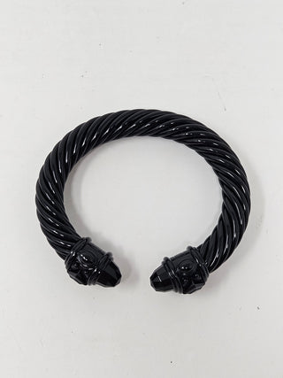 DAVID YURMAN Black Aluminum Renaissance Cable Cuff Bracelet