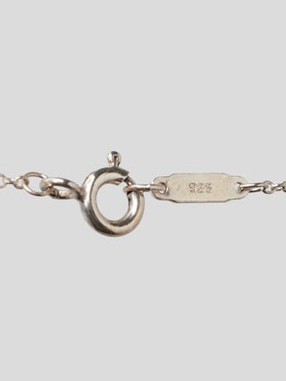Tiffany & Co. Sterling Silver Red Enamel Heart Key Pendant Necklace