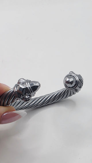 David Yurman Silver Aluminum Renaissance Cuff Bracelet