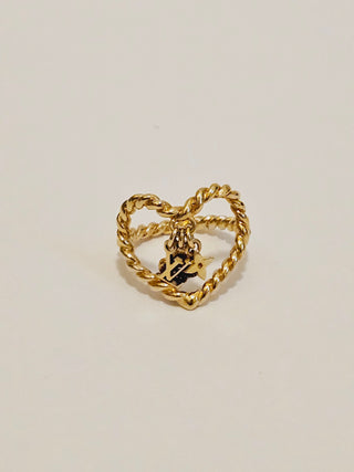 Louis Vuitton Sweet Monogram In My Heart Cocktail Ring 6 sz