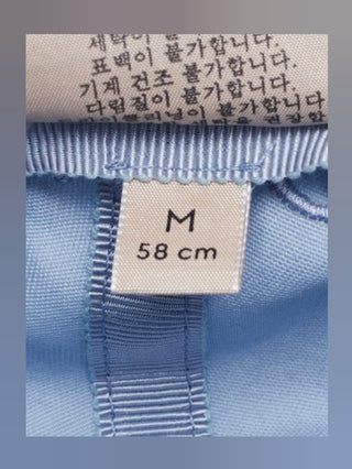 GucciPorcelain Light Blue Cotton Cabris Bucket Hat M sz