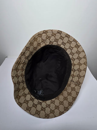 Gucci Brown Multicolor GG Monogram bucket hat M sz