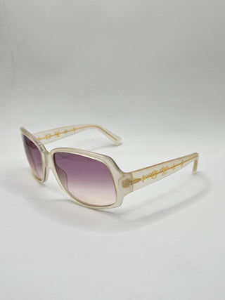 Louis Vuitton Glitter White Plastic LV Print Obsession Sunglasses