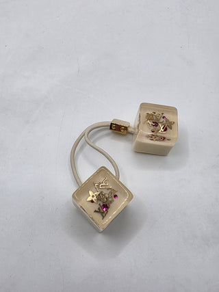 Louis Vuitton Beige LV Monogram Inclusion Hair Cubes