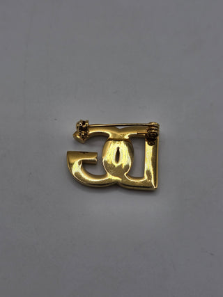 Dolce & Gabbana Gold-tone DG Logo Brooch