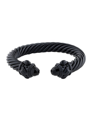 DAVID YURMAN Black Aluminum Renaissance Cable Cuff Bracelet