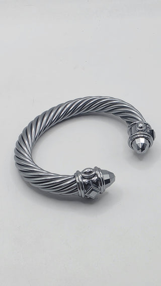 David Yurman Silver Aluminum Renaissance Cuff Bracelet