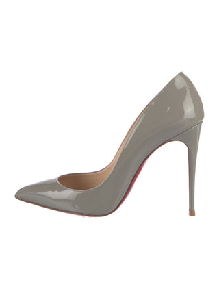 Christian Louboutin gray Patent Leather Pumps 39.5 sz