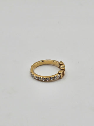 Christian Dior Gold-tone Dio(r)evolution Ring 6 sz