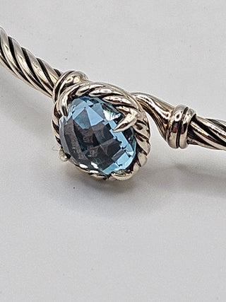 David Yurman Sterling Silver Topaz Petite Châtelaine Bracelet