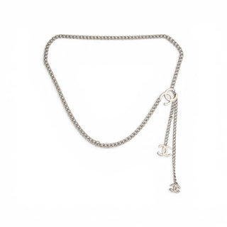 Chanel Silver-tone 2005 Interlocking CC Chain-Link Belt S sz