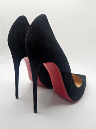 Christian Louboutin Black Suede So Kate Stiletto Pumps 40 sz