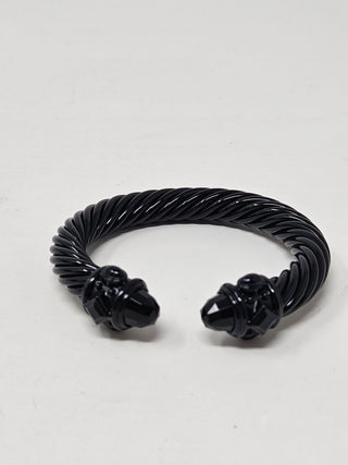 DAVID YURMAN Black Aluminum Renaissance Cable Cuff Bracelet