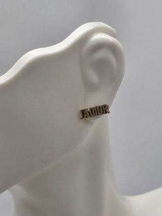 Christian Dior Gold-tone Crystal J'Adior Drop Earrings