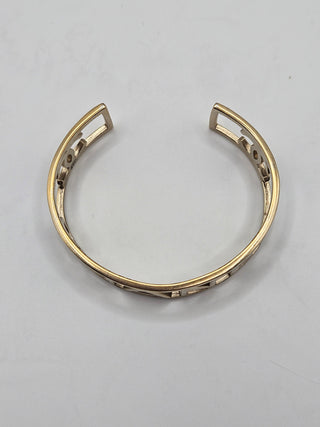 Chanel Gold-tone Logo Cuff Bracelet